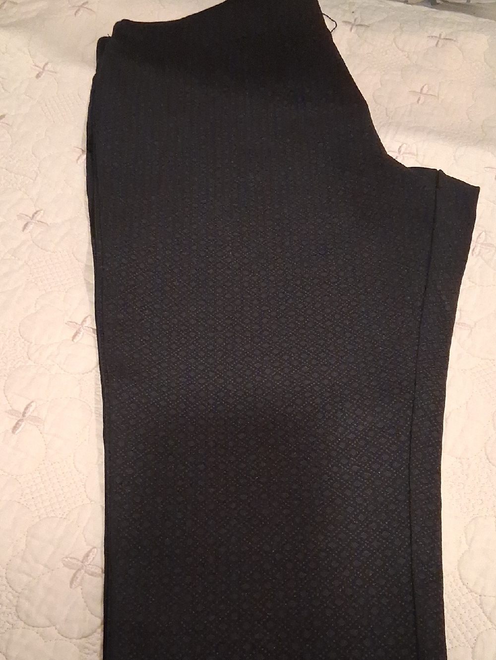 Paniz Black Textured Leggings Size Xl